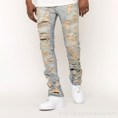 Style Washed Skinny Jeans Vintage Jeans Men